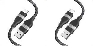 Car Carplay Cable for iPhone 17 16 Pro Max Plus, Upcycled Braided USB A to USB C Car Charger Cord for Samsung Note20 and More (3FT, Black) (Pack of 2) Car Carplay Cable for iPhone 17 16 Pro Max Plus, Upcycled Braided USB A to USB C Car Charger Cord for Samsung Note20 and More (3FT, Black) (Pack of 2)