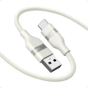 Car Carplay Cable for iPhone 17 16 Pro Max Plus, Upcycled Braided USB A to USB C Car Charger Cord for Samsung Note20 and More(6FT,White) Car Carplay Cable for iPhone 17 16 Pro Max Plus, Upcycled Braided USB A to USB C Car Charger Cord for Samsung Note20 and More(6FT,White)