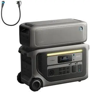 Anker SOLIX F3000 Portable Power Station with Expansion Battery, 3,072Wh, 6,000W Recharging, Solar Generators for Home Use, Expandable to 24kWh, For Outages, Camping, RVs, Emergencies Anker SOLIX F3000 Portable Power Station with Expansion Battery, 3,072Wh, 6,000W Recharging, Solar Generators for Home Use, Expandable to 24kWh, For Outages, Camping, RVs, Emergencies