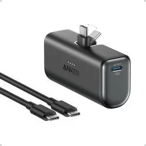 Portable Charger, Nano Power Bank with Built-in USB C Connector, 5,000mAh Portable Charger 22.5W, for iPhone 17/16/15 Series, Samsung S22/23 Series, iPad Pro/Air, AirPods, and More Portable Charger, Nano Power Bank with Built-in USB C Connector, 5,000mAh Portable Charger 22.5W, for iPhone 17/16/15 Series, Samsung S22/23 Series, iPad Pro/Air, AirPods, and More