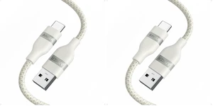 Car Carplay Cable for iPhone 17 16 Pro Max Plus, Upcycled Braided USB A to USB C Car Charger Cord for Samsung Note20 and More (3FT,White) (Pack of 2) Car Carplay Cable for iPhone 17 16 Pro Max Plus, Upcycled Braided USB A to USB C Car Charger Cord for Samsung Note20 and More (3FT,White) (Pack of 2)