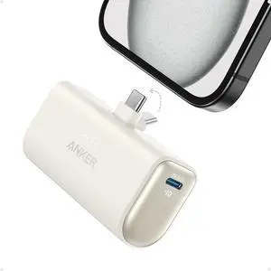 Portable Charger, Nano Power Bank with Built-in USB C Connector, 5,000mAh Portable Charger 22.5W, for iPhone 17/16/15 Series, Samsung S22/23 Series, iPad Pro/Air, AirPods, and More Portable Charger, Nano Power Bank with Built-in USB C Connector, 5,000mAh Portable Charger 22.5W, for iPhone 17/16/15 Series, Samsung S22/23 Series, iPad Pro/Air, AirPods, and More