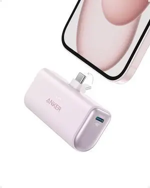 Portable Charger, Nano Power Bank with Built-in USB C Connector, 5,000mAh Portable Charger 22.5W, for iPhone 17/16/15 Series, Samsung S22/23 Series, iPad Pro/Air, AirPods, and More Portable Charger, Nano Power Bank with Built-in USB C Connector, 5,000mAh Portable Charger 22.5W, for iPhone 17/16/15 Series, Samsung S22/23 Series, iPad Pro/Air, AirPods, and More