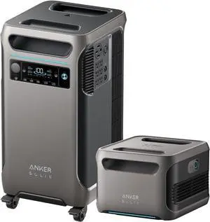 SOLIX F3800 Portable Power Station and BP3800 Expansion Battery, 7.68kWh LiFePO4 Batteries, 6000W AC Output, Solar Generator for Home Backup, RVs, Emergencies, Power Outages, and Outdoor Camping SOLIX F3800 Portable Power Station and BP3800 Expansion Battery, 7.68kWh LiFePO4 Batteries, 6000W AC Output, Solar Generator for Home Backup, RVs, Emergencies, Power Outages, and Outdoor Camping
