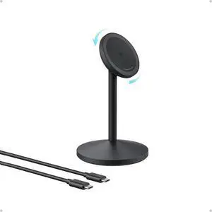 MagGo iPhone 17 MagSafe Charger Compatible Stand, 15W Fast Magnetic Wireless Charging Station, Qi2 Certified 360° Wireless Charger, Magnetic Stand for iPhone 17/16/15/14/13 Series (No Adapter) MagGo iPhone 17 MagSafe Charger Compatible Stand, 15W Fast Magnetic Wireless Charging Station, Qi2 Certified 360° Wireless Charger, Magnetic Stand for iPhone 17/16/15/14/13 Series (No Adapter)