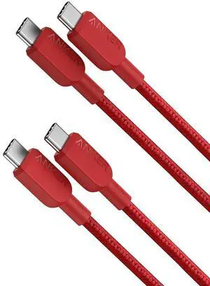 USB C to USB C Cable (2Pack, 3FT),240W Type-C Fast Charging Cord for iPhone 17/16 Series,MacBook Pro 2020,iPad Air 4 and More (Red) USB C to USB C Cable (2Pack, 3FT),240W Type-C Fast Charging Cord for iPhone 17/16 Series,MacBook Pro 2020,iPad Air 4 and More (Red)