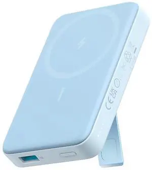 633 Magnetic Battery, 10,000mAh Wireless Portable Charger, 20W USB-C Power Bank with Stand, Magsafe-Compatible for iPhone 16/15/14 Series (Blue) 633 Magnetic Battery, 10,000mAh Wireless Portable Charger, 20W USB-C Power Bank with Stand, Magsafe-Compatible for iPhone 16/15/14 Series (Blue)
