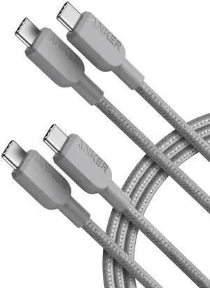 USB C to USB C Cable,Type C Fast Charging Cord (6FT,2Pack) for iPhone 17/16 Series,iPad Air 4,MacBook Pro 2022 and More (Grey) USB C to USB C Cable,Type C Fast Charging Cord (6FT,2Pack) for iPhone 17/16 Series,iPad Air 4,MacBook Pro 2022 and More (Grey)