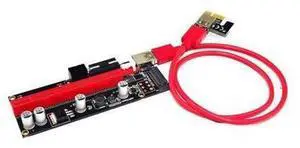 3-Packs PCIe Riser Cable 1X to 16X Graphics Extension for GPU Mining Powered Riser Adapter Card, 60cm USB 3.0 Cable,PCI Express X1 to X16 GPU Mining Card, SATA,6Pin and Molex 3 Power Options 3-Packs PCIe Riser Cable 1X to 16X Graphics Extension for GPU Mining Powered Riser Adapter Card, 60cm USB 3.0 Cable,PCI Express X1 to X16 GPU Mining Card, SATA,6Pin and Molex 3 Power Options