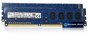 Hynix 8GB(2X4GB) HMT451U6AFR8C-PB DDR3 1600MHz Desktop PC RAM PC3-12800U Memory 240pin 1Rx8 UDIMM Hynix 8GB(2X4GB) HMT451U6AFR8C-PB DDR3 1600MHz Desktop PC RAM PC3-12800U Memory 240pin 1Rx8 UDIMM