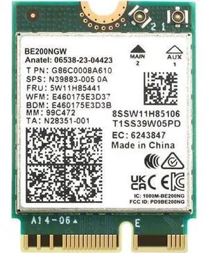 HighZer0 Electronics BE200 WiFi 7 Card | M.2 PCIe WiFi Card | Tri-Band 2.4/5/6 GHz | Up to 5.8 Gbps | Gaming WiFi Card for PC | Supports Bluetooth 5.4 & Intel PCs with Windows 10/11 | BE200NGW HighZer0 Electronics BE200 WiFi 7 Card | M.2 PCIe WiFi Card | Tri-Band 2.4/5/6 GHz | Up to 5.8 Gbps | Gaming WiFi Card for PC | Supports Bluetooth 5.4 & Intel PCs with Windows 10/11 | BE200NGW