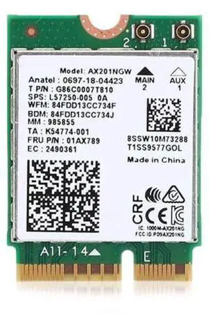 HighZer0 Electronics AX201 WiFi 6 Card | Dual Band Wi-Fi | 2.4 Gbps | CNVio2 M.2 Wifi Card for PC | Supports Bluetooth 5.2 | Requires Intel 10th+ Gen CPU with Windows 10+ or Linux | AX201NGW HighZer0 Electronics AX201 WiFi 6 Card | Dual Band Wi-Fi | 2.4 Gbps | CNVio2 M.2 Wifi Card for PC | Supports Bluetooth 5.2 | Requires Intel 10th+ Gen CPU with Windows 10+ or Linux | AX201NGW