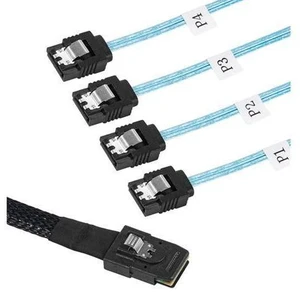 MiniSAS to SATA Adapter Converter,Mini SAS SFF 8087 Controller 6gb to 4xSATA Forward Breakout Cable,SFF-8087 Connector to 4 SATA (0.5m) MiniSAS to SATA Adapter Converter,Mini SAS SFF 8087 Controller 6gb to 4xSATA Forward Breakout Cable,SFF-8087 Connector to 4 SATA (0.5m)