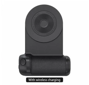 Mobile Stand Camera Holder Grip Type-C Magnetic Selfie Photo Bracket Cellphone Bluetooth Anti-shake Selfie Wireless Charging(option 2-Black)