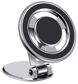 Foldable Car Dashboard Windshield Adhesive Mount 360 Rotating Magnetic Cellphone Holder Stand for Phone(Silver) Foldable Car Dashboard Windshield Adhesive Mount 360 Rotating Magnetic Cellphone Holder Stand for Phone(Silver)