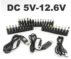 DC 5V to DC 9V 8.4v 12.6v 12V Step UP Module USB power boost Cable line Converter with 34pcs DC female charger Adapter Plug p1(DC with 5v to 12v) DC 5V to DC 9V 8.4v 12.6v 12V Step UP Module USB power boost Cable line Converter with 34pcs DC female charger Adapter Plug p1(DC with 5v to 12v)