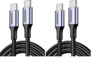 UGREEN 100W USB C to USB C Cable, Fast Charging, 4-Pack, 6.6ft, Black UGREEN 100W USB C to USB C Cable, Fast Charging, 4-Pack, 6.6ft, Black