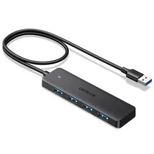 UGREEN USB 3.0 Hub, 4 Ports USB A Splitter Ultra-Slim USB Expander, 2 ft | 5Gbps Data Transfer for Mouse, Keyboard, Flash Drive, U Disk, Printer Compatible with Laptop, Desktop PC, Xbox, PS5, and More UGREEN USB 3.0 Hub, 4 Ports USB A Splitter Ultra-Slim USB Expander, 2 ft | 5Gbps Data Transfer for Mouse, Keyboard, Flash Drive, U Disk, Printer Compatible with Laptop, Desktop PC, Xbox, PS5, and More