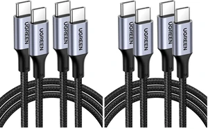 UGREEN 100W USB C to USB C Cable, Fast Charging, 4-Pack, 1.6ft, Black UGREEN 100W USB C to USB C Cable, Fast Charging, 4-Pack, 1.6ft, Black