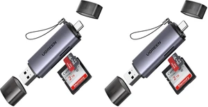 UGREEN SD Card Reader USB C, USB 3.0 Micro SD Card Reader 2 in 1 Memory Card Reader for MicroSD SDHC SDXC Compatible with PC Computer MacBook Laptop iPad iPhone 17 16 15 Pro/Pro Max (Pack of 2) UGREEN SD Card Reader USB C, USB 3.0 Micro SD Card Reader 2 in 1 Memory Card Reader for MicroSD SDHC SDXC Compatible with PC Computer MacBook Laptop iPad iPhone 17 16 15 Pro/Pro Max (Pack of 2)