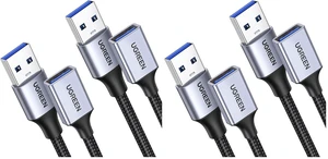 UGREEN 4 Pack USB Extension Cable (3 FT+ 3 FT), Nylon Braided Extender Compatible with Webcam, Camera, Phone, Hub, Mouse, Keyboard, Printer, Hard Drive, Headset UGREEN 4 Pack USB Extension Cable (3 FT+ 3 FT), Nylon Braided Extender Compatible with Webcam, Camera, Phone, Hub, Mouse, Keyboard, Printer, Hard Drive, Headset
