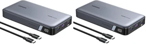 UGREEN Power Bank 25,000mAh 145W Laptop Portable Charger, Nexode 3-Port USB C PD Battery Pack, for MacBook Pro/Air, Dell XPS, iPhone 17/16/15/14, Galaxy S26 Steam Deck, iPad, and More (Pack of 2) UGREEN Power Bank 25,000mAh 145W Laptop Portable Charger, Nexode 3-Port USB C PD Battery Pack, for MacBook Pro/Air, Dell XPS, iPhone 17/16/15/14, Galaxy S26 Steam Deck, iPad, and More (Pack of 2)