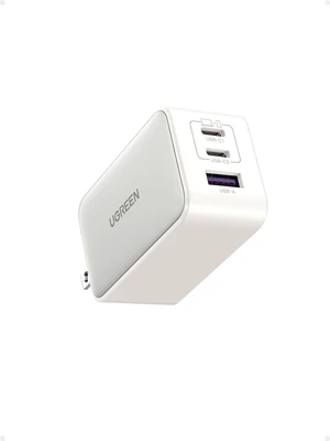 UGREEN Nexode 65W USB C Charger Block, 3-Port Wall Charger Fast Charging | GaN II Chip, 3 in 1, Compact Size with Foldable Plug, for iPhone 17/16, Galaxy S26/S25, Pixel, MacBook, Dell XPS, iPad, White UGREEN Nexode 65W USB C Charger Block, 3-Port Wall Charger Fast Charging | GaN II Chip, 3 in 1, Compact Size with Foldable Plug, for iPhone 17/16, Galaxy S26/S25, Pixel, MacBook, Dell XPS, iPad, White