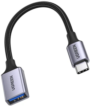 UGREEN USB C to USB 3.0 Type C Male to Type A Female Adapter, Grey | 5Gbps, OTG Cable, Nylon Braided, Aluminium, Compatible with iPhone 17 Pro Max Air 16 15 Galaxy S26 MacBook Air iPad UGREEN USB C to USB 3.0 Type C Male to Type A Female Adapter, Grey | 5Gbps, OTG Cable, Nylon Braided, Aluminium, Compatible with iPhone 17 Pro Max Air 16 15 Galaxy S26 MacBook Air iPad
