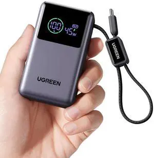 UGREEN Nexode Pro 10000mAh 45W Power Bank for iPhone 17 & Galaxy S26 | Built-in cable, digital display, PD fast. Compact for iPhone 17/16 Pro & Galaxy S26 Ultra UGREEN Nexode Pro 10000mAh 45W Power Bank for iPhone 17 & Galaxy S26 | Built-in cable, digital display, PD fast. Compact for iPhone 17/16 Pro & Galaxy S26 Ultra