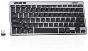 UGREEN K551 Slim Quiet Wireless Bluetooth 78Keys Keyboard, 3-Device Free Switching with Bluetooth & 2.4G, Compatible with Windows/macOS/iOS/Android, Works with MacBook, Lenovo, HP UGREEN K551 Slim Quiet Wireless Bluetooth 78Keys Keyboard, 3-Device Free Switching with Bluetooth & 2.4G, Compatible with Windows/macOS/iOS/Android, Works with MacBook, Lenovo, HP