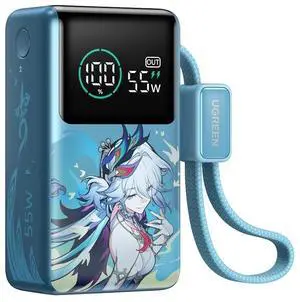 UGREEN x Honkai Star Rail 10000mAh 55W Built-in Cable Power Bank | Honkai: Star Rail limited. Built-in cable, 45W 3 ports. for MacBook Air, iPhone 17, Steam Deck UGREEN x Honkai Star Rail 10000mAh 55W Built-in Cable Power Bank | Honkai: Star Rail limited. Built-in cable, 45W 3 ports. for MacBook Air, iPhone 17, Steam Deck