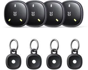 UGREEN FineTrack Mini2 Air Tracker Tags (iOS Only) 4 Pack | Bluetooth Tracker Compatible with Apple Find My, Item Finder Smart Tag for Keys,Luggage,Standard UGREEN FineTrack Mini2 Air Tracker Tags (iOS Only) 4 Pack | Bluetooth Tracker Compatible with Apple Find My, Item Finder Smart Tag for Keys,Luggage,Standard