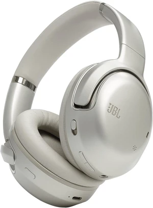 JBL Tour One M2 - Wireless Over-Ear True Adaptive Noise Cancelling Headphones, 4-mic Superior Calls with Voice Control, JBL's Legendary Pro Sound & Spatial Sound, Fast Pair Enabled (Champagne)