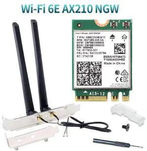 M.2 Desktop Kit Intel AX210 Dual Band wifi Card Wi-Fi 6E AX210NGW M.2 Wifi Bluetooth 5.2 card Wireless Network 802.11ax Adapter for Windows 10 M.2 Desktop Kit Intel AX210 Dual Band wifi Card Wi-Fi 6E AX210NGW M.2 Wifi Bluetooth 5.2 card Wireless Network 802.11ax Adapter for Windows 10