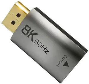 DP 1.4 to HDMI 2.1 Active Adapter 8K 60Hz, 4K 144Hz, CH7218 Chip, Supports HDR, VRR, ALLM, 48Gbps Bandwidth, for Graphics Card to TV/Monitor DP 1.4 to HDMI 2.1 Active Adapter 8K 60Hz, 4K 144Hz, CH7218 Chip, Supports HDR, VRR, ALLM, 48Gbps Bandwidth, for Graphics Card to TV/Monitor