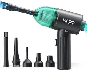 Electric Compressed Air Duster & Vacuum, MECO Electric Air Blower, 4 in 1 Function Powerful 3-Gear to 90000RPM/12000PA Keyboard Cleaner, Rechargeable Cordless Air Duster for Computer/Car/Pet Hair Electric Compressed Air Duster & Vacuum, MECO Electric Air Blower, 4 in 1 Function Powerful 3-Gear to 90000RPM/12000PA Keyboard Cleaner, Rechargeable Cordless Air Duster for Computer/Car/Pet Hair
