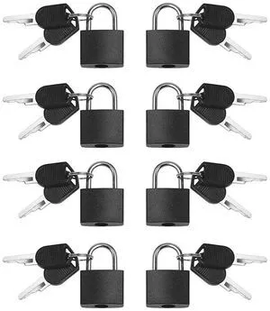 8 Pack Locks Small Padlock with Key Luggage Gym Locker Lock Mini Colorful Padlock for Outdoor School Home B 8 Pack Locks Small Padlock with Key Luggage Gym Locker Lock Mini Colorful Padlock for Outdoor School Home B