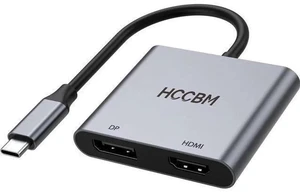 USB C to DisplayPort(DP) and HDMI Adapter Dual Monitor Adapter for HP Surface Laptops Thunderbolt 3/USB C Type C to HDMI DP Hub Dongle 4K @60hz. USB C to DisplayPort(DP) and HDMI Adapter Dual Monitor Adapter for HP Surface Laptops Thunderbolt 3/USB C Type C to HDMI DP Hub Dongle 4K @60hz.