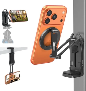 TP02-Pro 5 in 1 Magnetic Phone Holder for Vlogging Essentials, Black TP02-Pro 5 in 1 Magnetic Phone Holder for Vlogging Essentials, Black