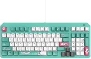 TUF Gaming K3 Gen II Hatsune Miku Edition Wired USB Gaming Keyboard | 97-Key Compact Layout, Optical-Mechanical RGB Switches, PBT Keycaps, Detachable Top Plate, IP57 Rated, PC/Mac Support TUF Gaming K3 Gen II Hatsune Miku Edition Wired USB Gaming Keyboard | 97-Key Compact Layout, Optical-Mechanical RGB Switches, PBT Keycaps, Detachable Top Plate, IP57 Rated, PC/Mac Support