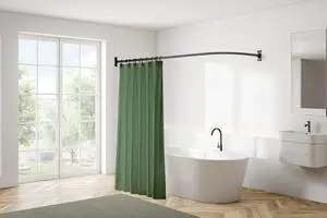 Utopia Alley 28-68" L-Shaped Corner Shower Rod, Non-Adjustable Rust-Free Large Space Shower Rod, Need Drilling, Oil Rubbed Bronze Utopia Alley 28-68" L-Shaped Corner Shower Rod, Non-Adjustable Rust-Free Large Space Shower Rod, Need Drilling, Oil Rubbed Bronze