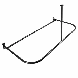Utopia Alley Signature Aluminum Series Freestanding Tub Shower Curtain Rod - D-Shaped Rustproof Aluminum with Ceiling Support, 60x25 Inch, Oil Rubbed Bronze Utopia Alley Signature Aluminum Series Freestanding Tub Shower Curtain Rod - D-Shaped Rustproof Aluminum with Ceiling Support, 60x25 Inch, Oil Rubbed Bronze