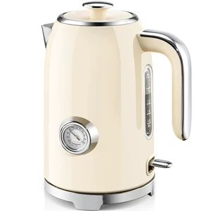 57oz Electric Kettle with Thermometer, Hot Water Pot, Beige | Electric Tea Kettle for Boiling Water, 1500W Stainless Steel Pot, Cordless LED Indicator, Auto Shut-Off & Boil Dry Protection 57oz Electric Kettle with Thermometer, Hot Water Pot, Beige | Electric Tea Kettle for Boiling Water, 1500W Stainless Steel Pot, Cordless LED Indicator, Auto Shut-Off & Boil Dry Protection