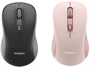 Wireless Mouse, Bluetooth & 2.4G USB Dual Mode for Laptops & Computers - Mac & Windows Compatible Wireless Mouse, Bluetooth & 2.4G USB Dual Mode for Laptops & Computers - Mac & Windows Compatible