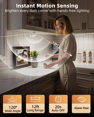14.5inch Under Cabinet Lighting, 2 Pack 3500mAh Rechargeable Motion Sensor Light Indoor with 3 Color Temperatures, Dimmable & Magnetic Closet Light, Wireless Counter Lights for Kitchen, Stairs 14.5inch Under Cabinet Lighting, 2 Pack 3500mAh Rechargeable Motion Sensor Light Indoor with 3 Color Temperatures, Dimmable & Magnetic Closet Light, Wireless Counter Lights for Kitchen, Stairs