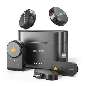 Wave T5 Wireless Lavalier Mini Microphone for iPhone Content Creators | Magnetic Lapel Mic with AI Noise Cancellation,4 Voice Filters,1000ft, 40H for Podcast Stream Vlog Youtube Tiktok Video Record Wave T5 Wireless Lavalier Mini Microphone for iPhone Content Creators | Magnetic Lapel Mic with AI Noise Cancellation,4 Voice Filters,1000ft, 40H for Podcast Stream Vlog Youtube Tiktok Video Record