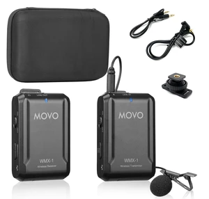 WMX-1 2.4GHz Wireless Lavalier Microphone System Compatible with DSLR Cameras, Camcorders, iPhone, Android Smartphones, and Tablets (200' ft Audio Range) WMX-1 2.4GHz Wireless Lavalier Microphone System Compatible with DSLR Cameras, Camcorders, iPhone, Android Smartphones, and Tablets (200' ft Audio Range)