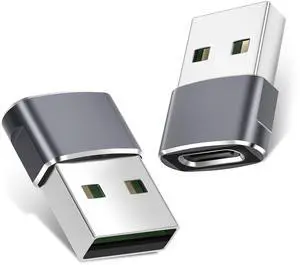 USB to USB C Adapter for iPhone 17 Pro Max,17e 16 15 Charger Adapter 2Pack,Type C Female to USBA Male Converter for Apple Watch iWatch S11/10,AirPods Pro 3 4,iPad mini 7 Air,Samsung S26 S25 USB to USB C Adapter for iPhone 17 Pro Max,17e 16 15 Charger Adapter 2Pack,Type C Female to USBA Male Converter for Apple Watch iWatch S11/10,AirPods Pro 3 4,iPad mini 7 Air,Samsung S26 S25