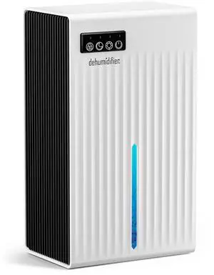 Dehumidifier for Home, 95 OZ Water Tank, (1000 sq.ft) Dehumidifiers for Bathroom Bedroom Basement RV with Drain Hose, Auto Shut Off White Dehumidifier for Home, 95 OZ Water Tank, (1000 sq.ft) Dehumidifiers for Bathroom Bedroom Basement RV with Drain Hose, Auto Shut Off White