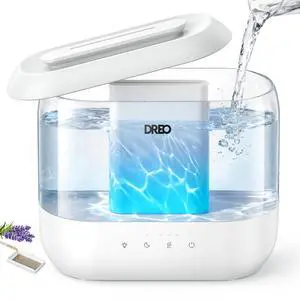 Humidifiers for Bedroom, 4L Top Fill for Large Room, 36H Runtime, 28 dB Quiet Supersized Cool Mist Air Humidifier for Baby Nursery, Plants, Indoor, Night Light, Easy to Clean & Fill, White Humidifiers for Bedroom, 4L Top Fill for Large Room, 36H Runtime, 28 dB Quiet Supersized Cool Mist Air Humidifier for Baby Nursery, Plants, Indoor, Night Light, Easy to Clean & Fill, White